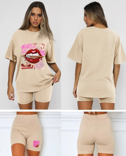 Women’s biker set (khaki)